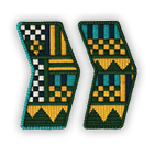 Fabric arrow badge